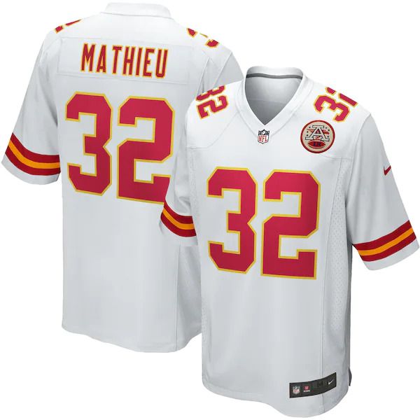Men Kansas City Chiefs 32 Tyrann Mathieu Nike White Game Player NFL Jersey